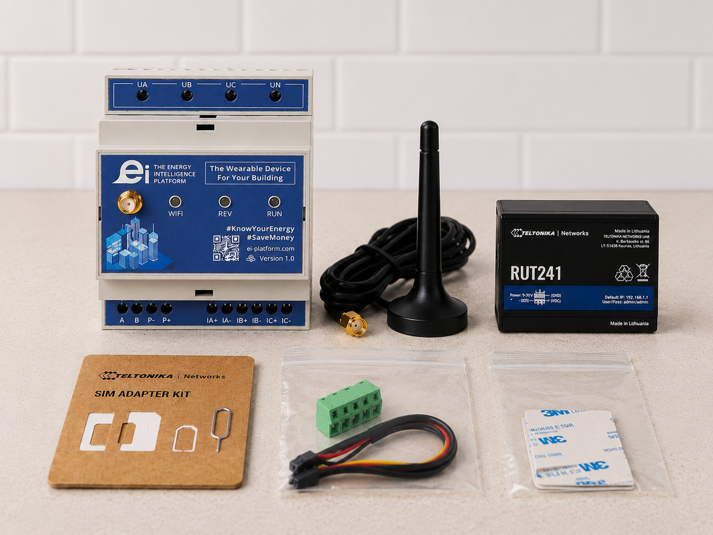 EI device and split-core current transformers kit